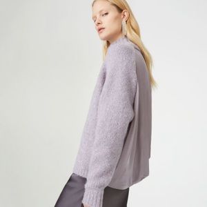 Club Monaco Sweater w/ silky back sz L